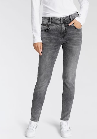 Herrlicher Slimfit Jeans in Schwarz: predná strana