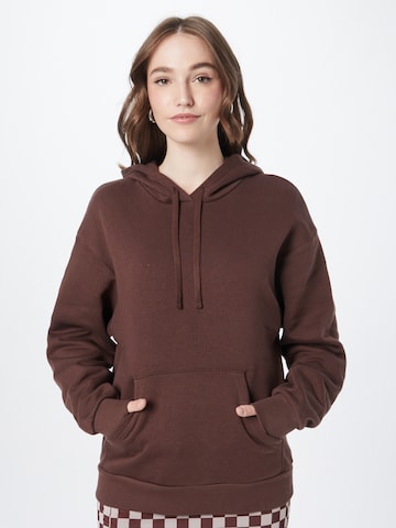 Sweat-shirt Monki en marron : devant