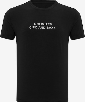 CIPO & BAXX Shirt 'CT827' in Black: front