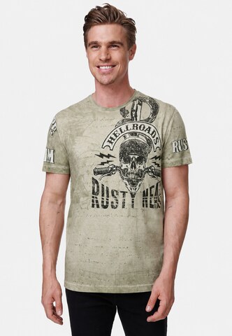 Rusty Neal T-Shirt in Grün: Vorderseite