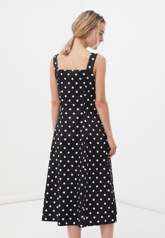 Finn Flare Summer Dress 'Dots' in Black