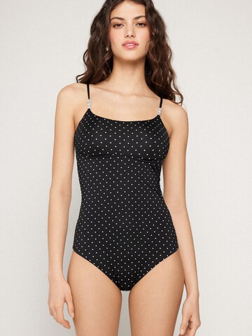 Tezenis Badeanzug in Schwarz: Vorderseite
