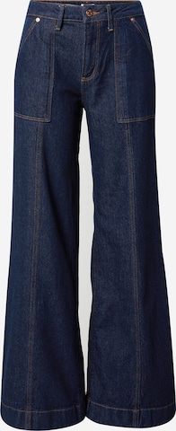 QS - Perna larga Calças de ganga em azul: frente