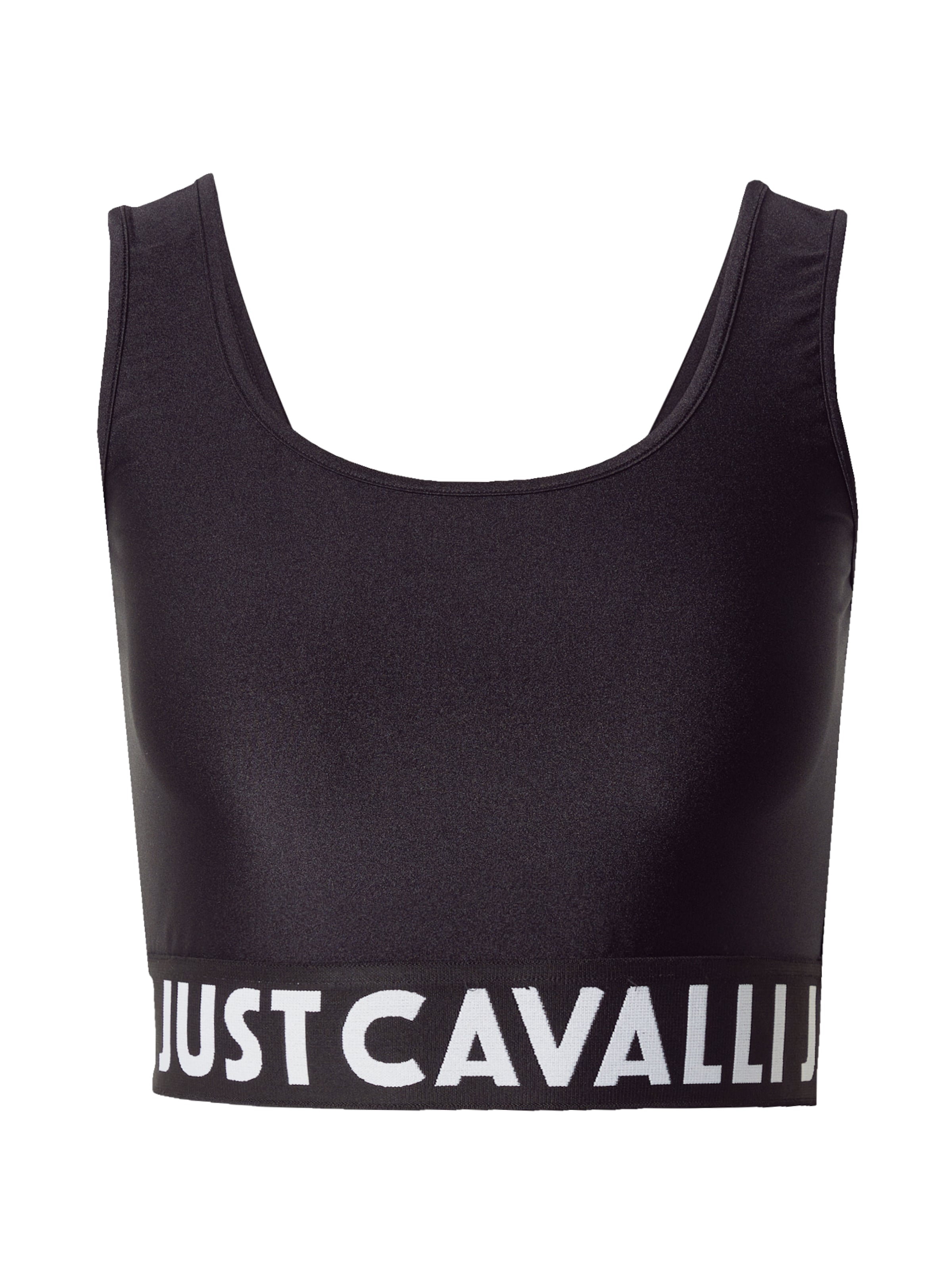 Just Cavalli Top – černá: přední strana