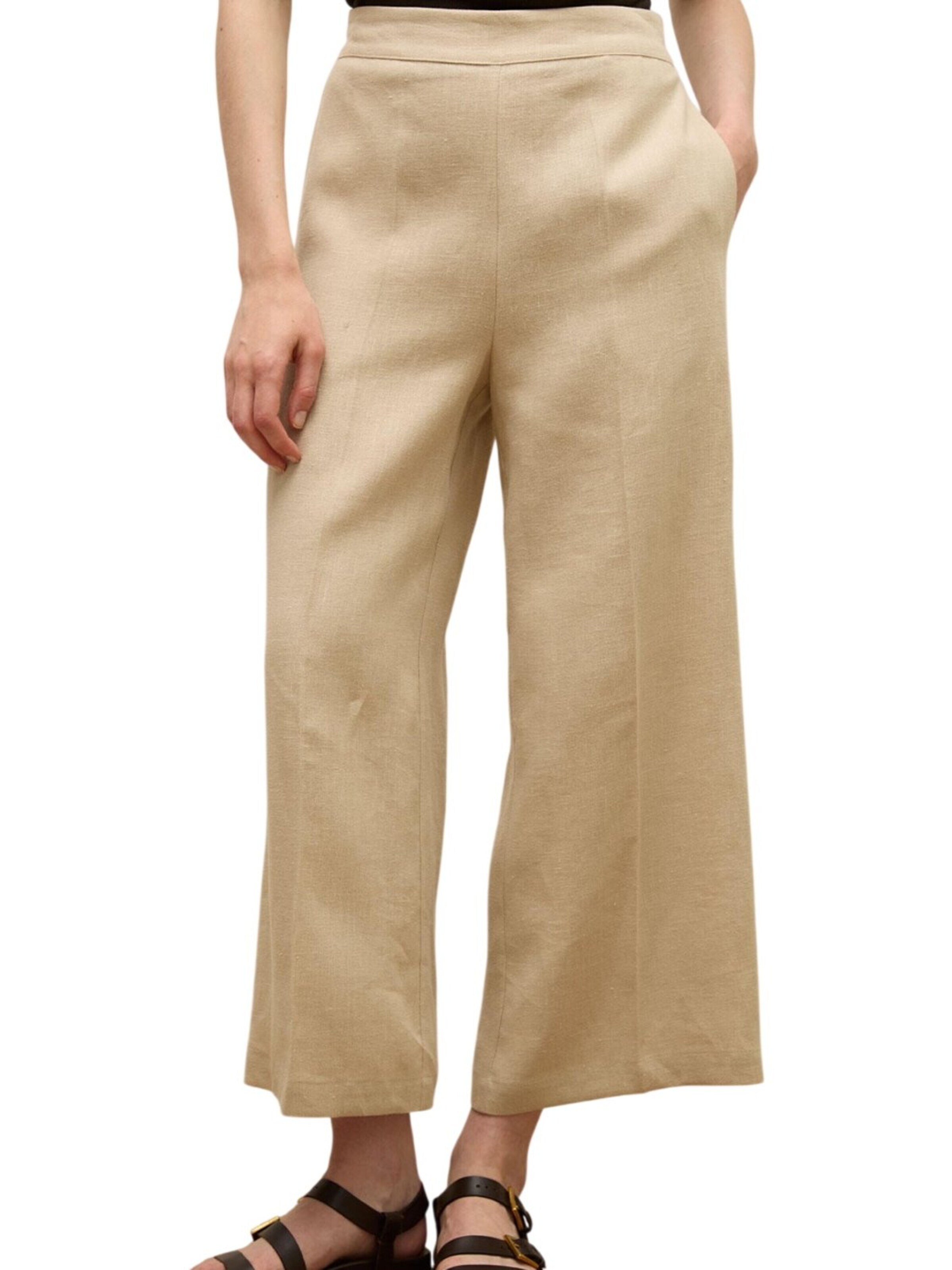 MANUKA Wide Leg Hose in Beige