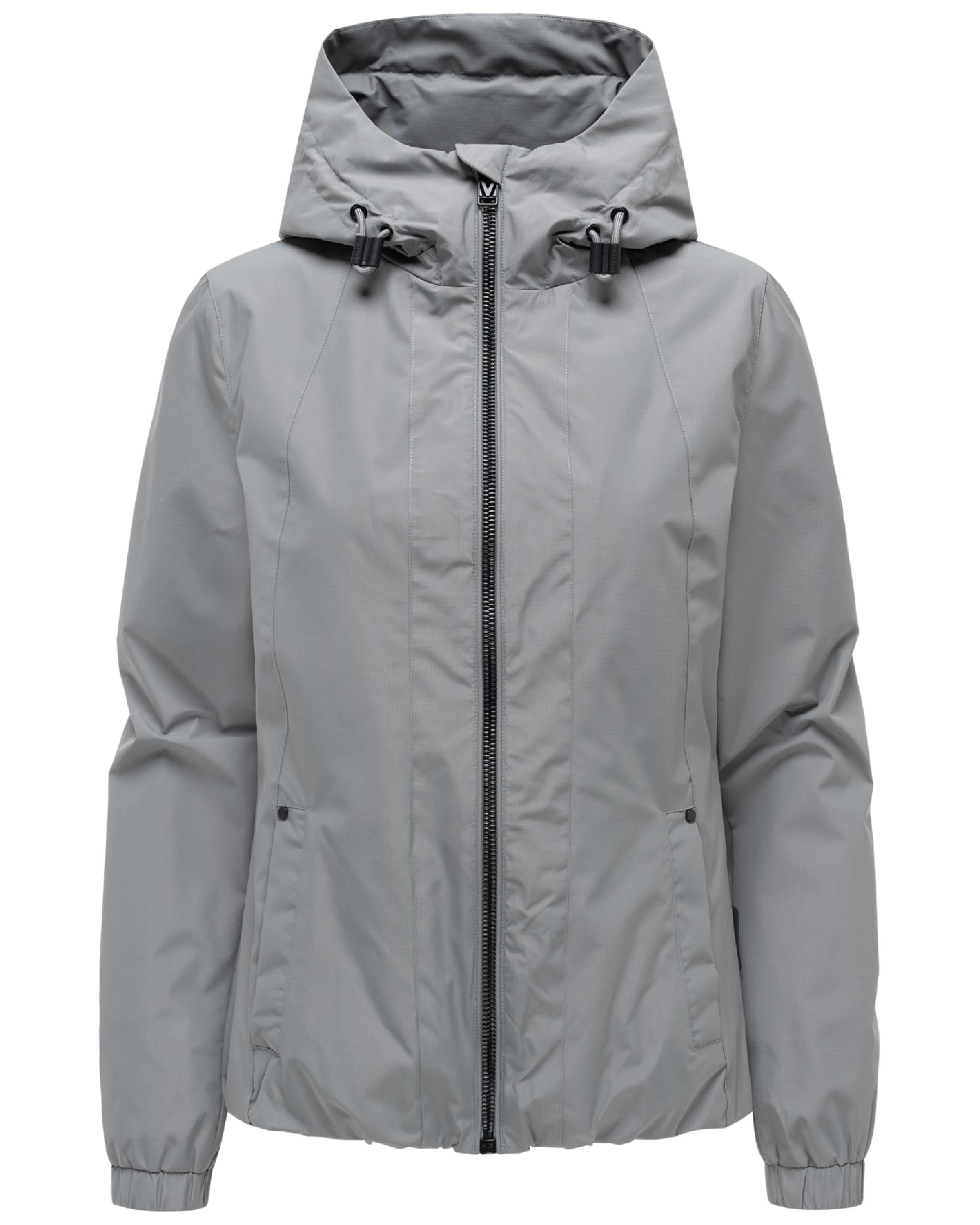 MARIKOO Between-season jacket 'Yoshikoo 16' in Grey: front