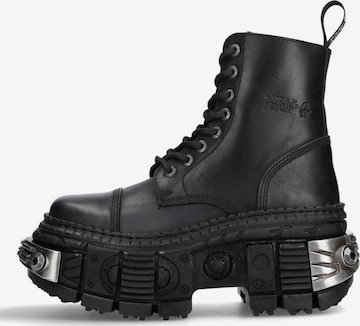Stivale stringato 'M-WALL083C-S4' di New Rock in nero: frontale