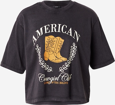 JDY Majica 'JDYCARLA' u konjak / crna / bijela, Pregled proizvoda