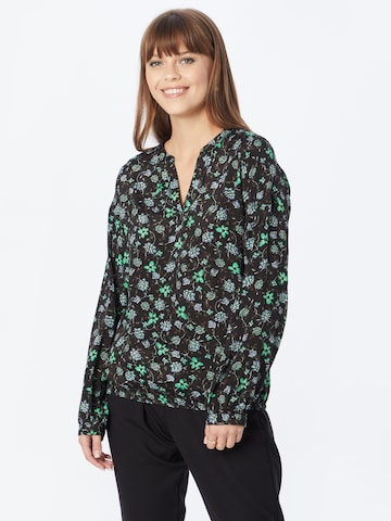 Kaffe - Blusa 'Florina' en negro: frente