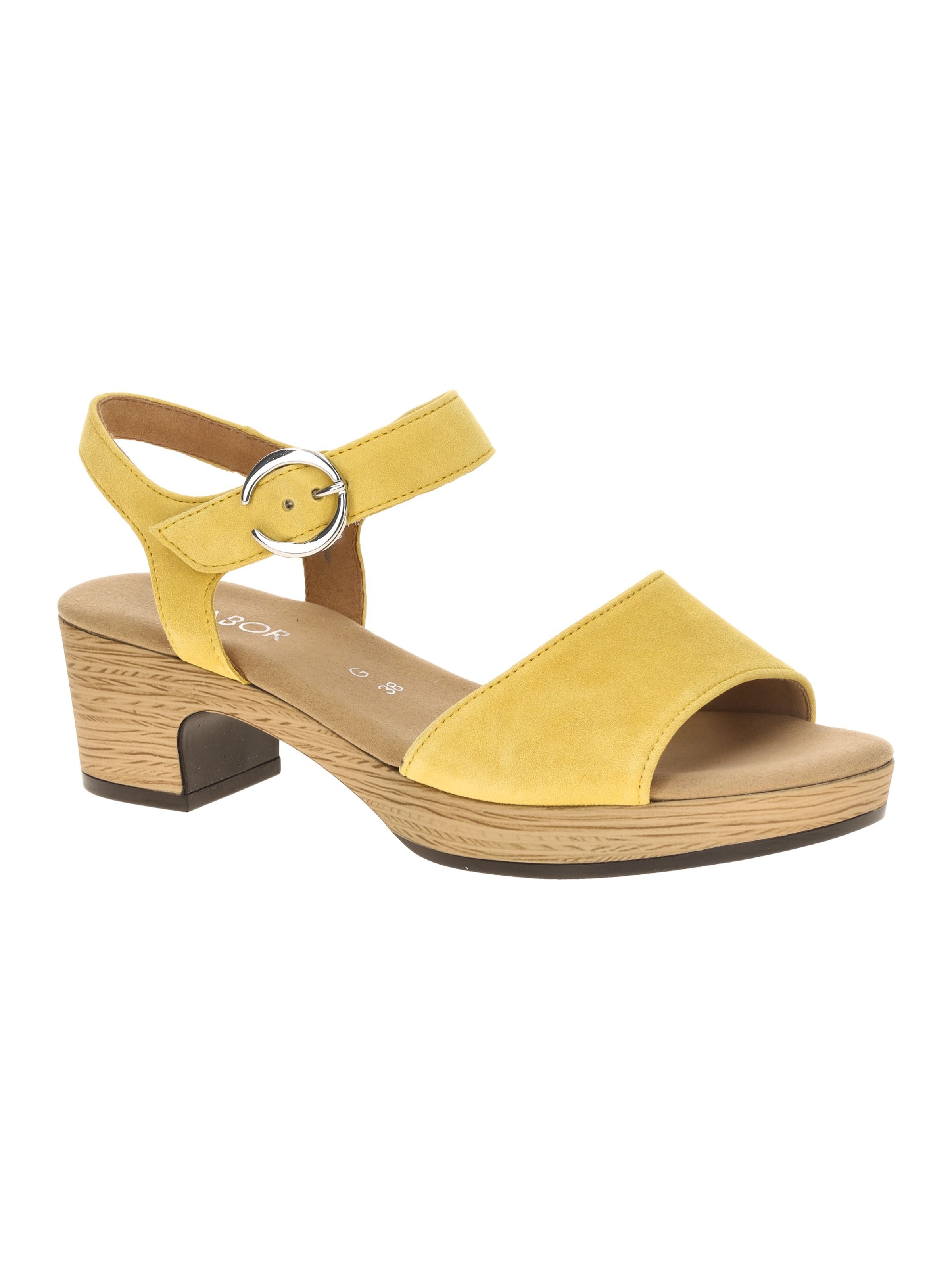 GABOR Sandals in Yellow: front