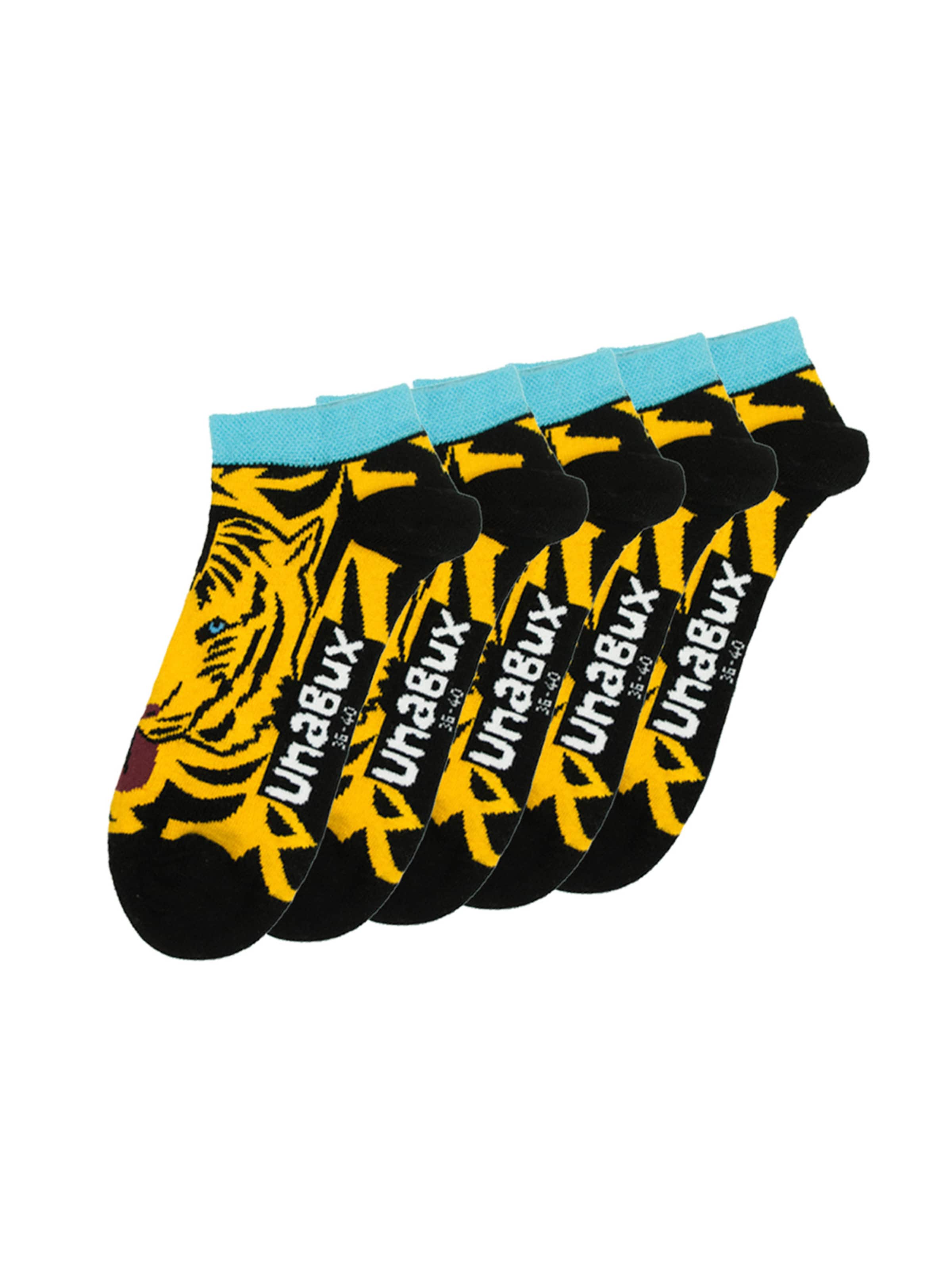 UNABUX Socks in Yellow / Black, Item view