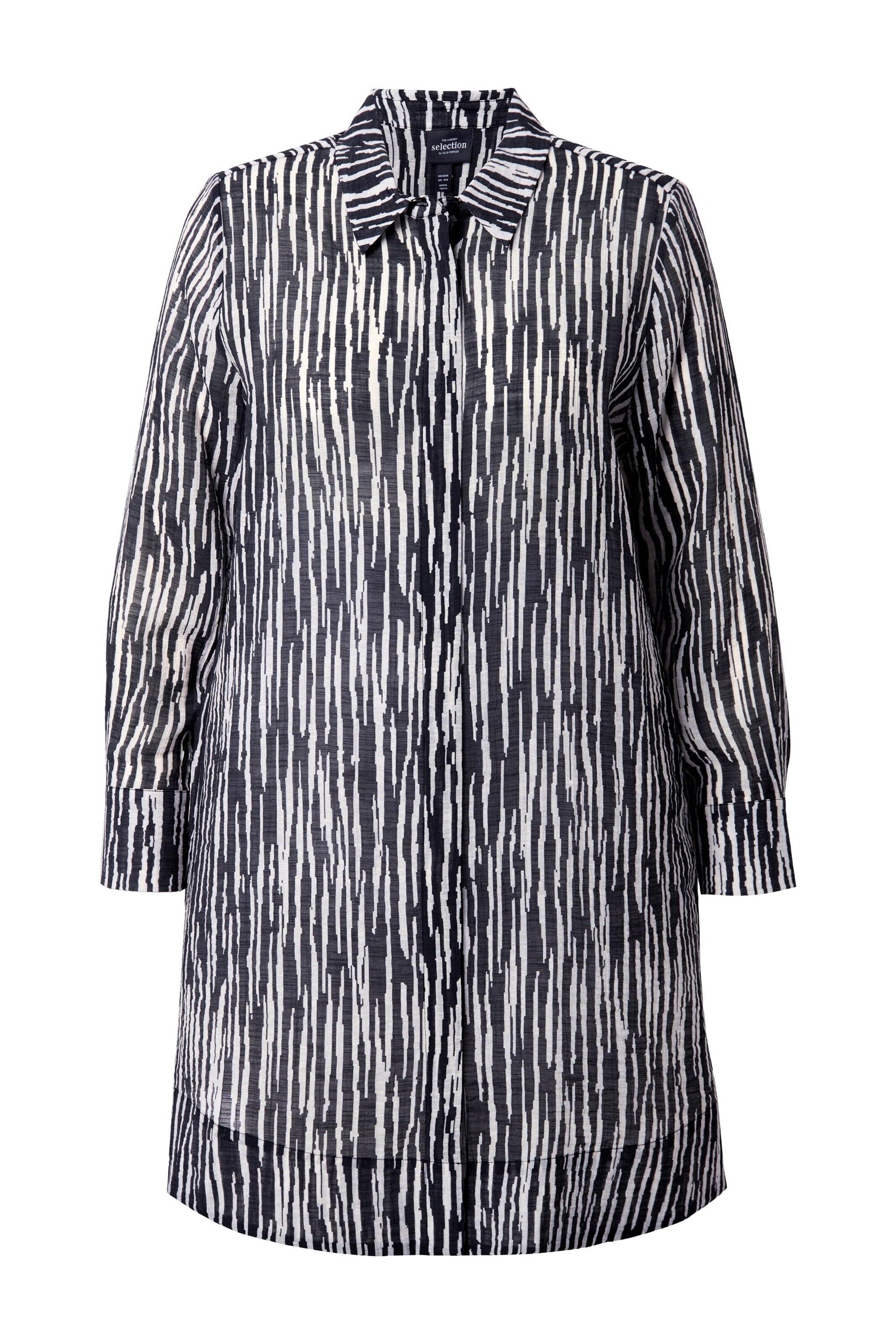 Ulla Popken Blouse in Zwart: voorkant