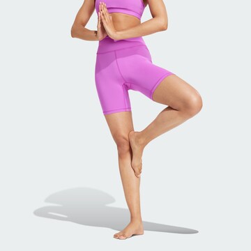 ADIDAS PERFORMANCE Skinny Sporthose 'All Me' in Lila