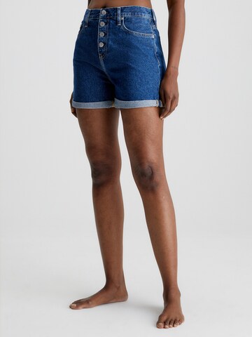 Calvin Klein Jeans Slimfit Shorts in Blau: predná strana