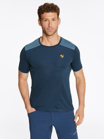 ZIENER Performance Shirt 'NEMINDO' in Blue: front