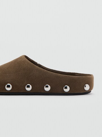 MANGO Træsko i beige