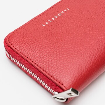 Lazarotti Wallet 'Milano' in Red