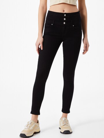 Skinny Jean 'Royal' ONLY en noir : devant