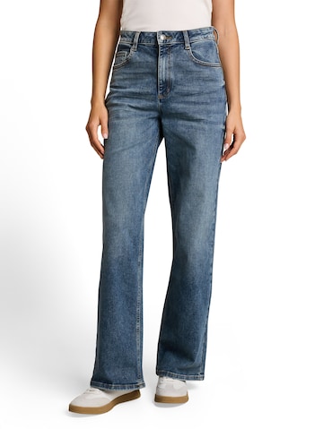 Wide leg Jeans 'MADINA' de la TOM TAILOR pe albastru: față