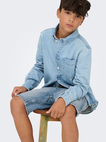 Coupe regular Chemise 'OSJOrson' Only & Sons Junior en bleu