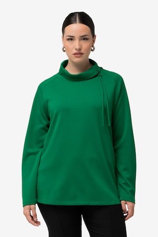 Ulla Popken Sweatshirt in Green: front