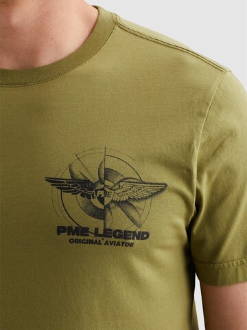 PME Legend Shirt 'T-shirt in jersey with small artwork on the chest' in Green