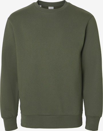 SELECTED Mikina 'SLHDAN' – zelená: přední strana