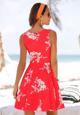 BEACH TIME Лятна рокля в червено