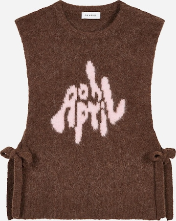 OH APRIL Пуловер 'Moxie' в кафяво: отпред