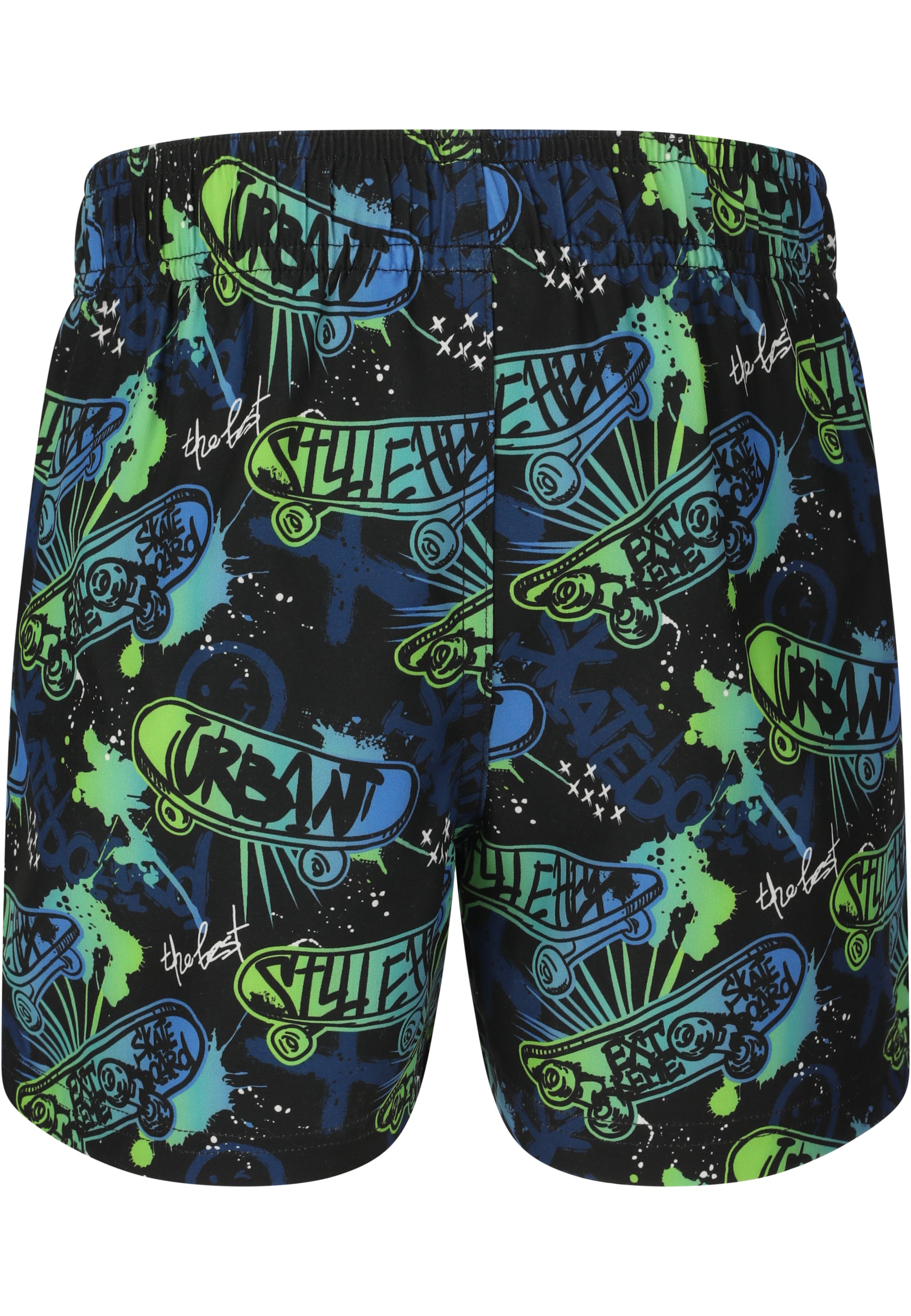 ZigZag Board Shorts 'Poolparty' in Black