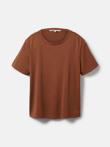 TOM TAILOR DENIM - Camiseta en marrón: frente