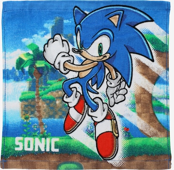 Serviette de douche 'Sonic' Sega en mélange de couleurs : devant