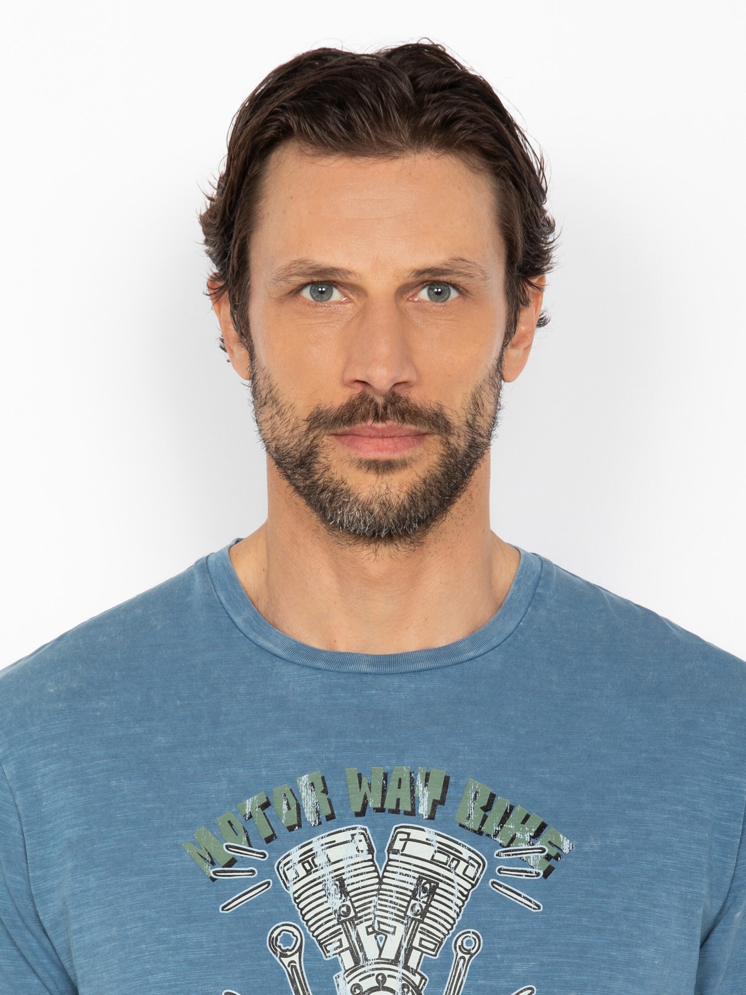 Schott NYC Shirt in Blue