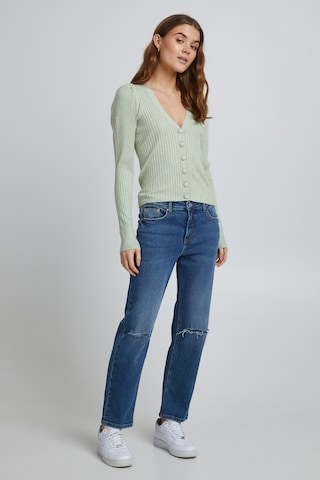 b.young Knit Cardigan in Green