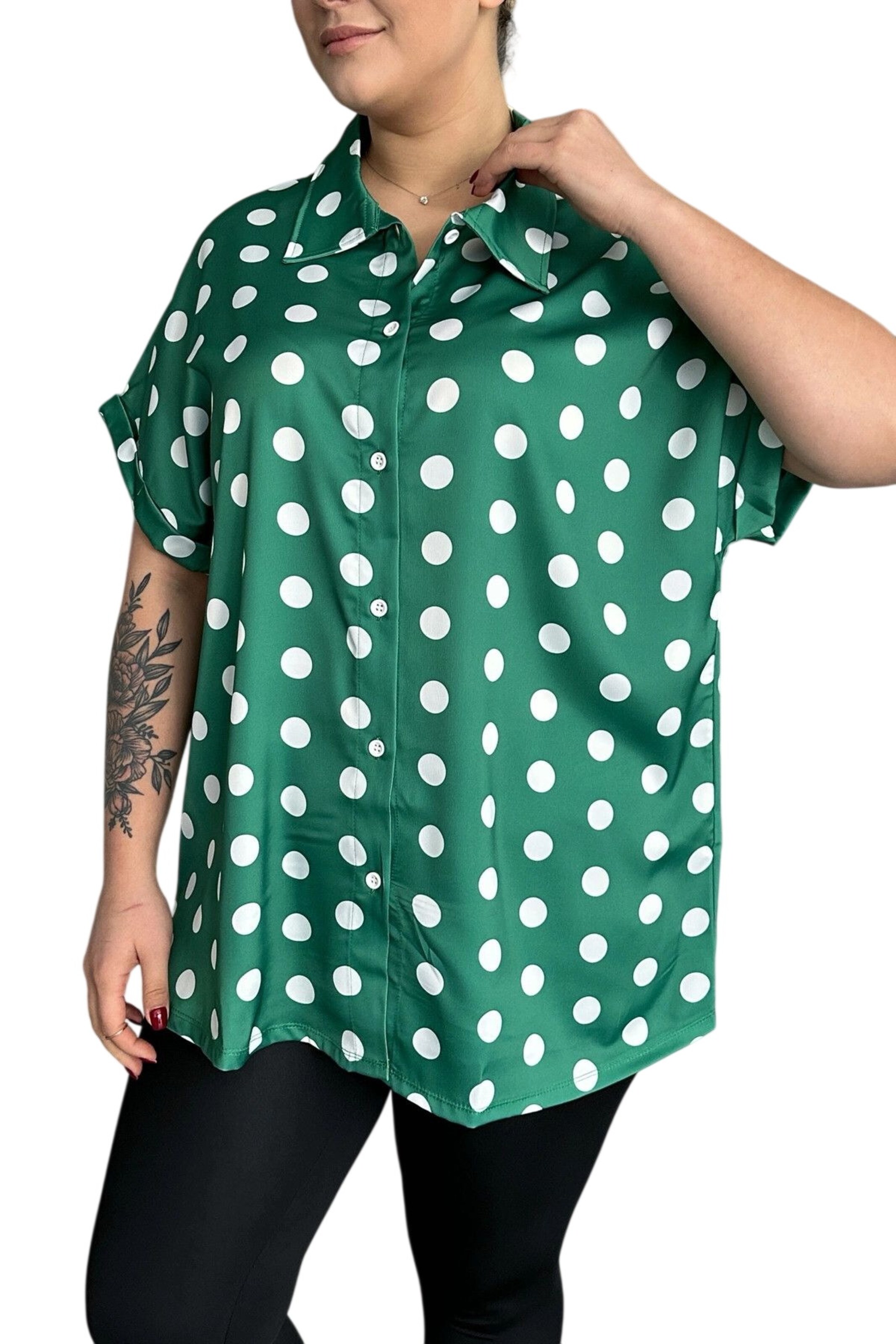 Stil Diva Blouse in Groen