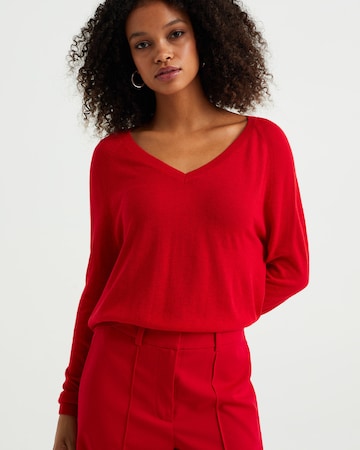 WE Fashion Sweater in Red