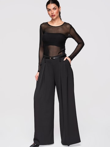 Ombre Wide Leg Bukser i sort