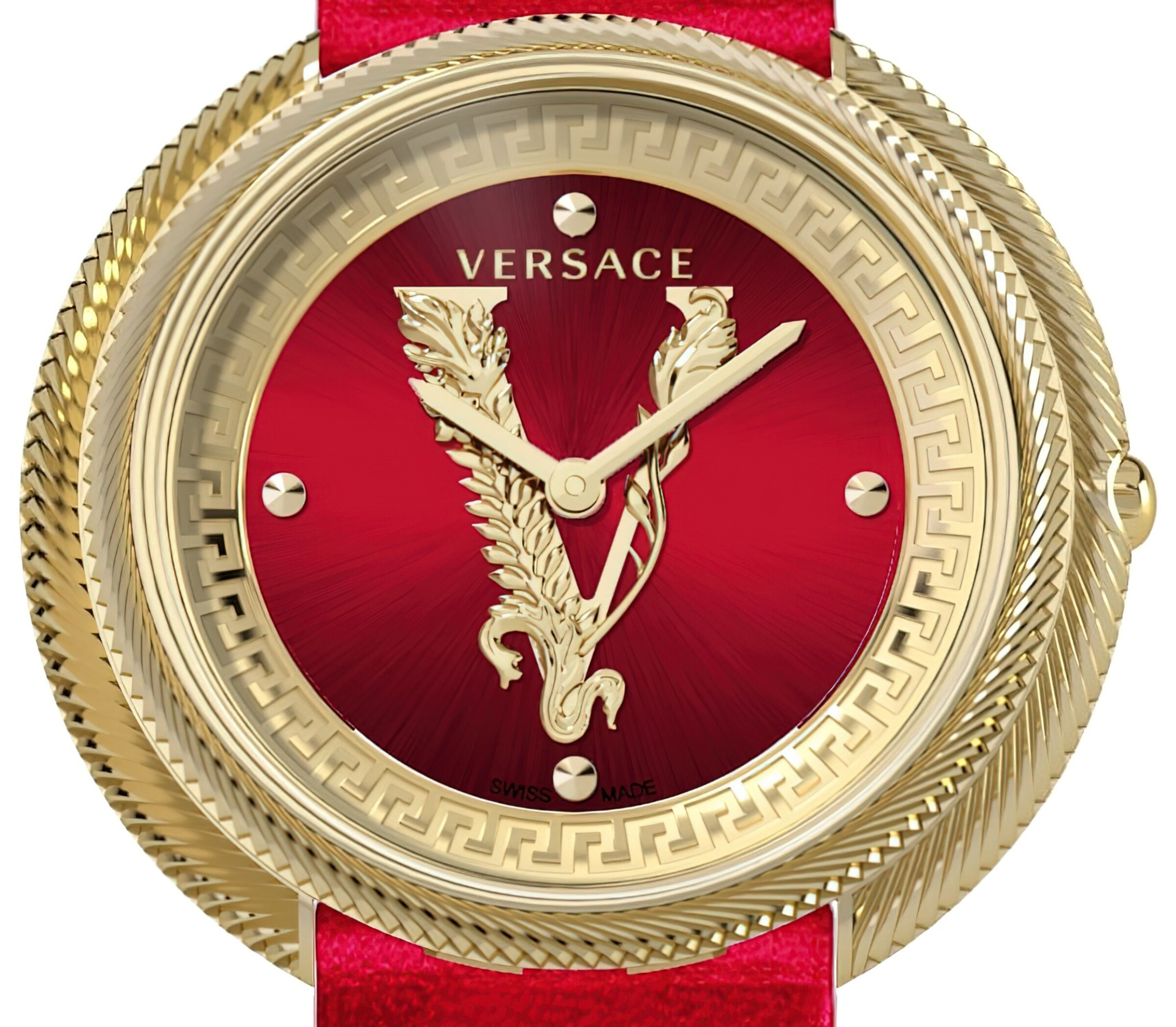 Montre à affichage analogique VERSACE en or