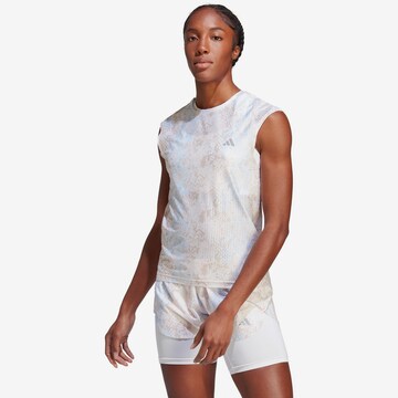 ADIDAS PERFORMANCETehnička sportska majica 'Fast Made With Parley Ocean Plastic' - bijela boja: prednji dio