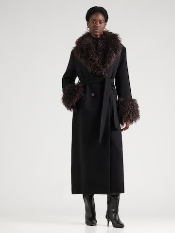 Monki Ανοιξιάτικο και φθινοπωρινό παλτό σε μαύρο: μπροστά