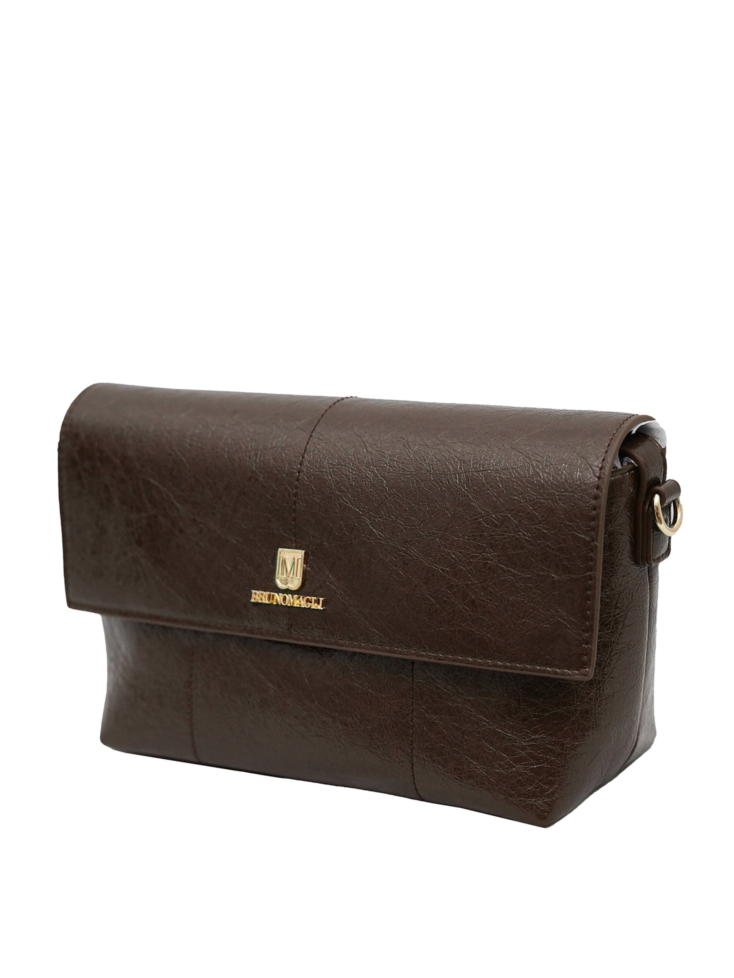 Borsa a spalla 'Borsa a Spalla Donna Bruno Magli Alba Mini Baguette Eco-Pelle' di Bruno Magli in marrone: frontale
