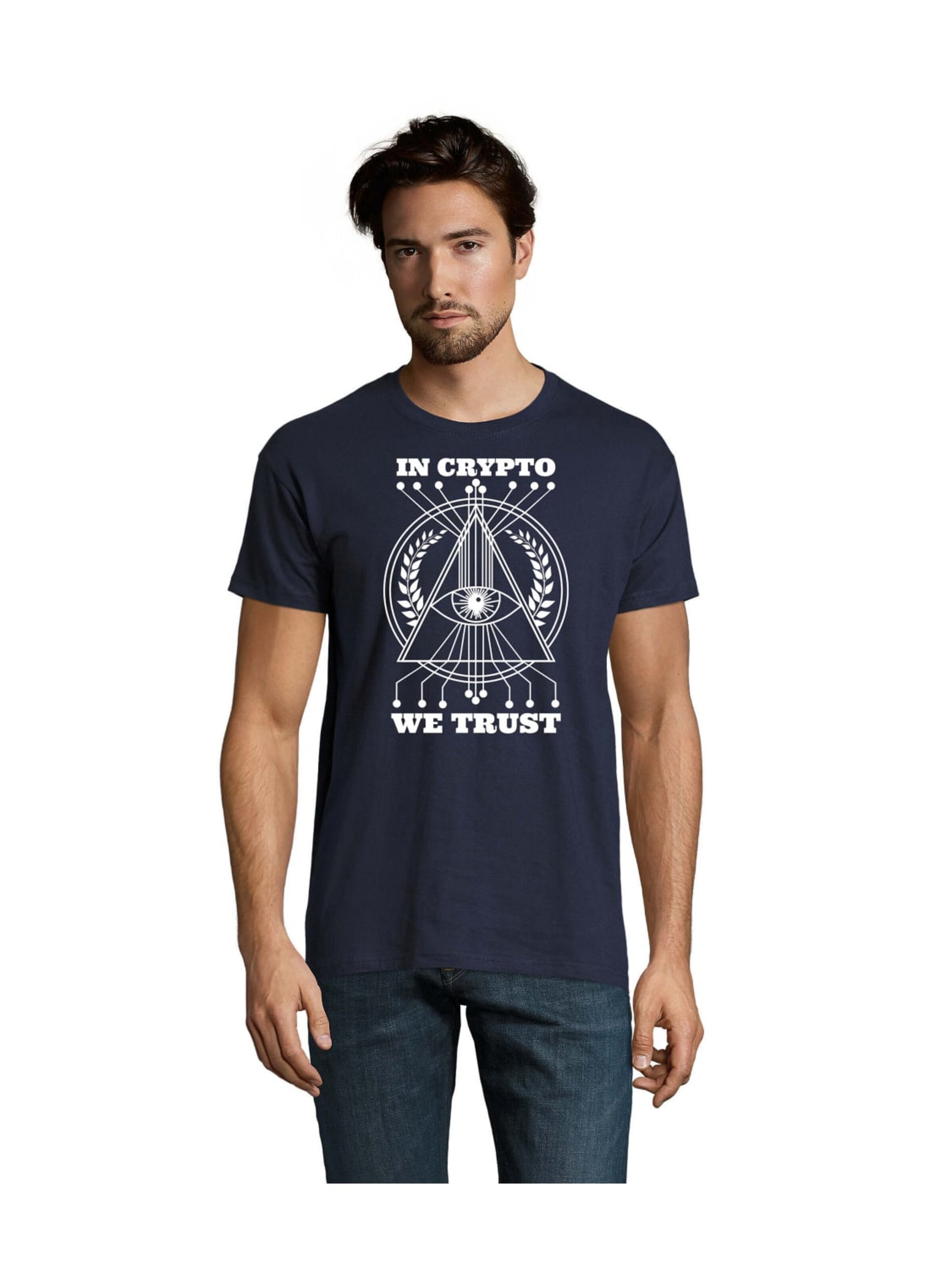 Blondie & Brownie Shirt 'KryptoTrust' in 5XL in Navy, Item view