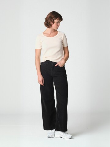 Klitmøller Collective Regular Trouser ' AMELIA ' in Schwarz: Vorderseite