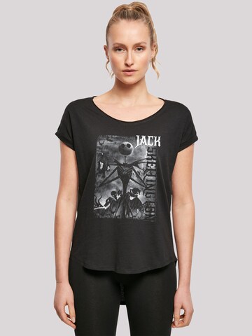 F4NT4STIC Shirt 'Disney Nightmare Before Christmas Skellington' in Zwart