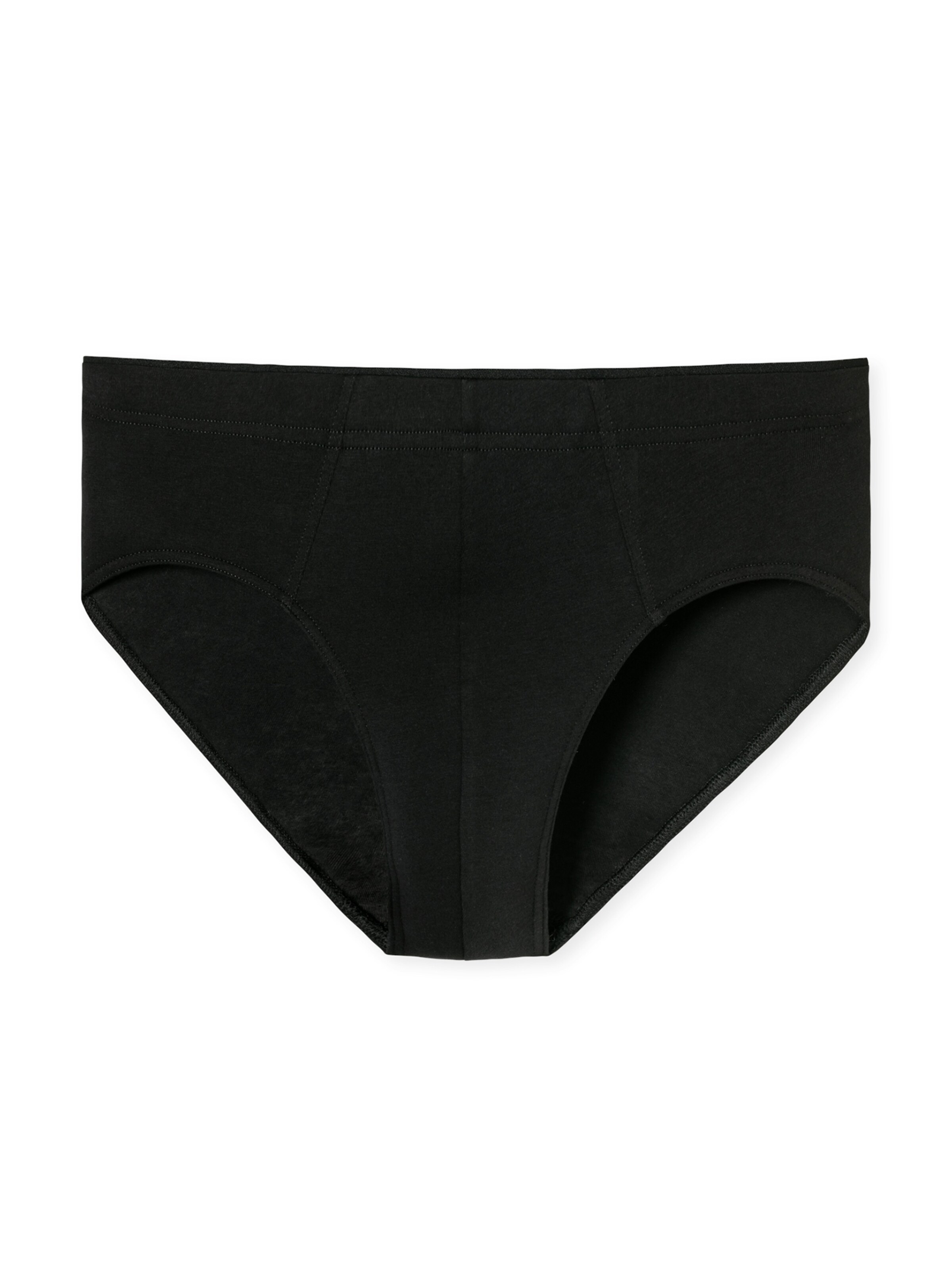 SCHIESSER Slip ' Premium Cotton ' in Schwarz: Vorderseite