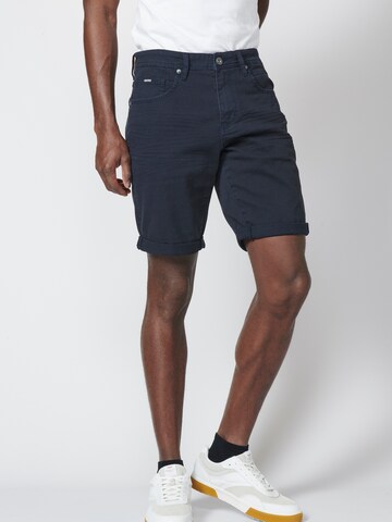 KOROSHI Regular Shorts in Blau: predná strana