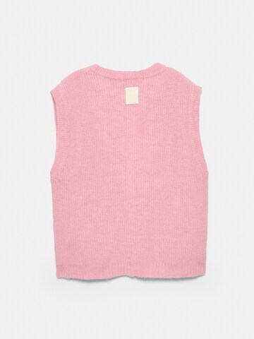 Pull&Bear Плетен елек в розово