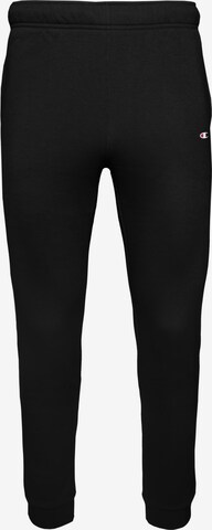 Champion Authentic Athletic Apparel Tapered Workout Pants in Black: front