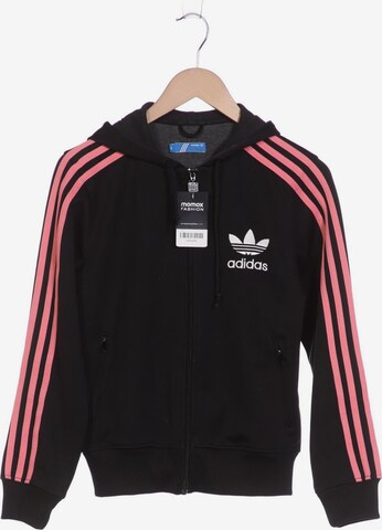 ADIDAS ORIGINALS Sweatshirt & Zip-Up Hoodie in L in Black: front