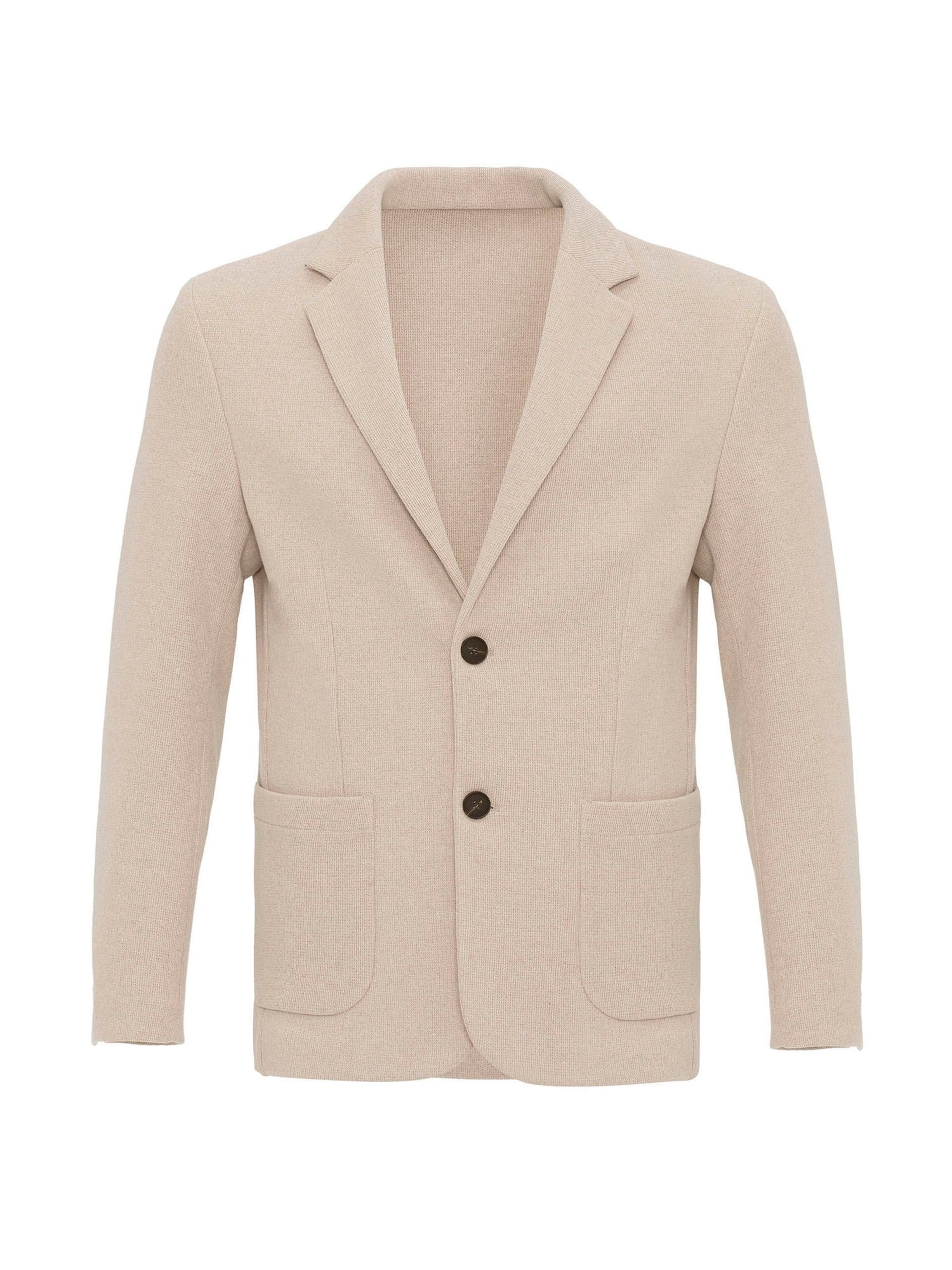 Coupe slim Veste de costume Antioch en beige : devant